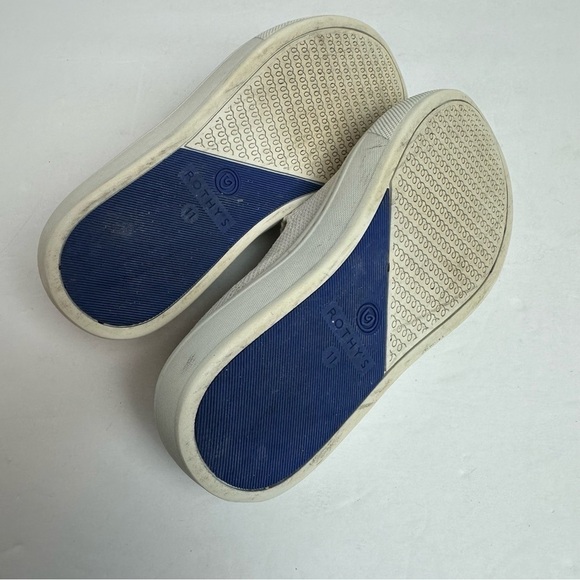 Rothy's The Kid White Rainbow Knit Slip On Sneaker Unisex Toddler Size 11 Shoes - Picture 9 of 10